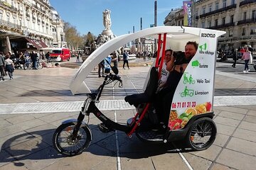Tourist ride by bicycle Taxi of the city of Montpellier