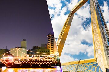 Marina Dhow Cruise SIC with Dubai Frame Admission Tickets Only