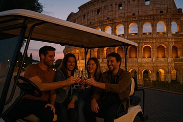 Golf Cart Tour with Prosecco and Colosseum