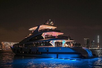 Dubai Harbour Super Yacht Cruise with Gourmet Dining and Drinks