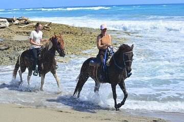 ! Sunset on the beach on horseback from Punta Cana