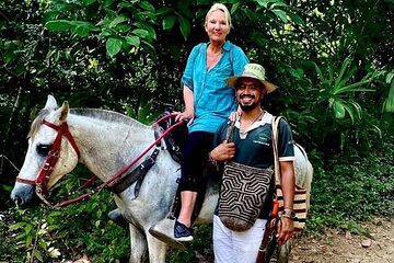 Horseback riding in the mountains
