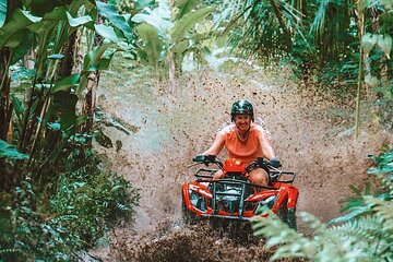 Bali Jungle ATV Thought Bamboo forest, Rice Fields and Puddles 