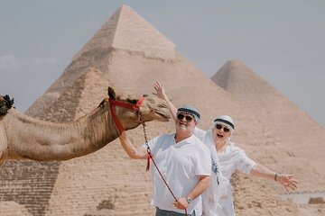 Tour to the Great Pyramids City, Panoramic View, Sphinx and Camel