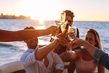 Sunset Boat Tour in Capri: Champagne, Relax, and a Dreamy Sea