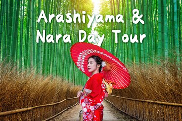 Katsuo-ji Temple, Minoh Waterfall, Arashiyama Forest, & Nara Park