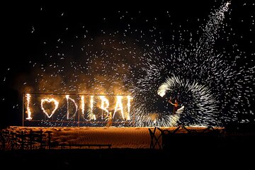 Dubai Evening Desert Safari With Transfers Dune Bashing & Dinner