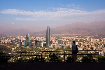 Santiago Skyline San Cristobal and Cable Car Semi-Private Tour