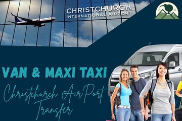 Christchurch INTL Airport Van Transfer to City Minimum 4 persons
