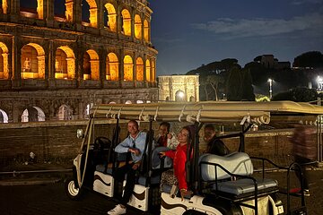 Private Night Golf Cart Tour in Rome 