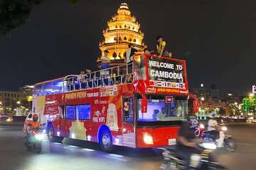 Phnom Penh Hop-on Hop-off Bus Tour with Free Mekong Boat Cruise