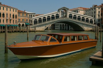 Watertaxi Transfer Venice Airport to Venice Centre 7/8 passengers