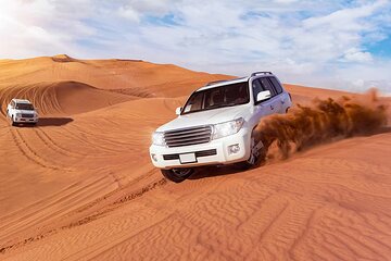Desert Safari Dubai with BBQ Dinner, Camel Ride, Sand Boarding