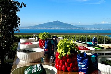 Pizza School with Nino overlooking Vesuvius in Sorrento