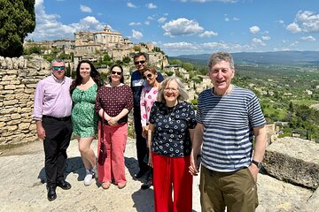 Afternoon Hilltop Villages of Luberon from Aix en Provence