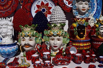 Caltagirone and Sicily Outlet Village Tour from Catania