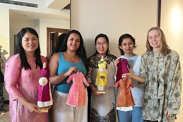 HCM city: Vietnamese traditional custom-Áo dài mini size workshop