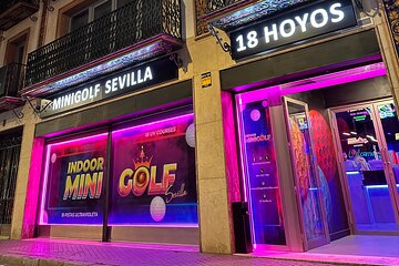 Indoor 18-Hole UV Glow Minigolf Adventure in the Heart of Seville