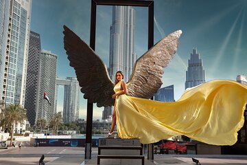 Dubai Flying Dress Photoshoot Dress to Impress