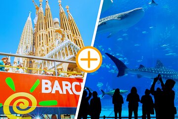 Barcelona Hop On Hop Off Bus Tour With Aquarium Admission