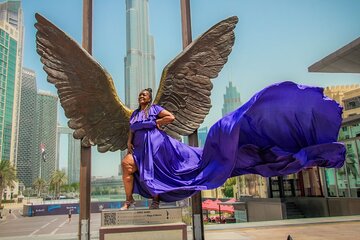 Burj Khalifa Flying Dress Instagram Videography Shoot