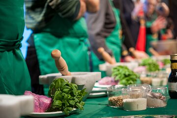 Genoa: Master the Art of Mortar Pesto with Fresh Focaccia & Wine