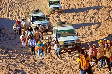 Private VIP Hurghada Desert Jeep Safari with Camel Ride and BBQ