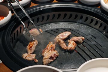 Learn How to Korean BBQ at Fancy Korean BBQ restaurant