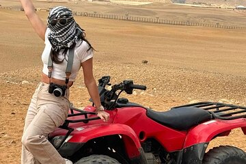 ATV Quad Ride in the Giza Desert by the Pyramids with soft Drinks