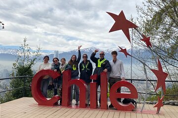 City tour Santiago on electric scooter, nature and city