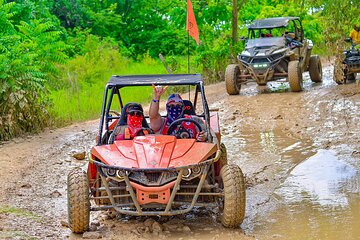 Punta Cana Buggy Adventure to Macao Beach with Taino Cave Swim 