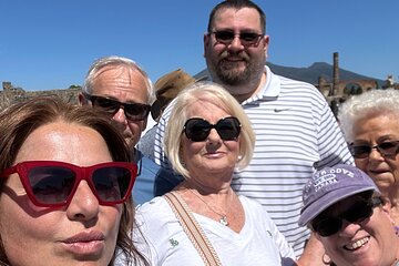 Transfer from Sorrento to Naples with stop at Pompeii 2hrs