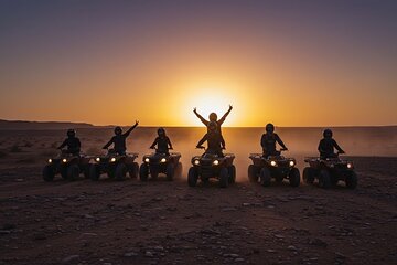 Agafay désert quad bike camel ride sunset diner dansine fier show