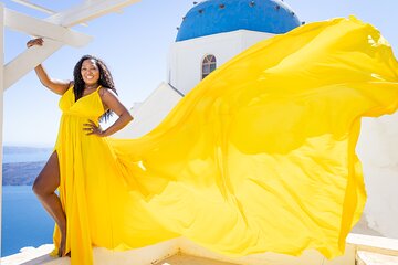 Flying dress Santorini