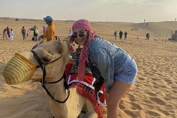 VIP Desert Safari Camel Ride Live Shows & BBQ Dinner with pick up