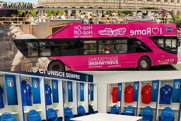 Express Tour Olympic Stadium plus Daily Open Bus in Rome