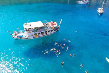 Lindos Boat Cruise from Faliraki with Swim Stops 