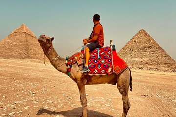 Fullday pyramids, Memphis, sakkara, Lunch, Camel ride& Nilecruise