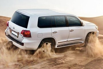 Desert Safari with Camel Ride Sandboarding BBQ and Live Shows