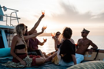 Sun set charter on traditional balearic yacht