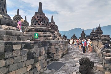 Yogyakarta Borobudur climb up and Prambanan with Sunset Tour