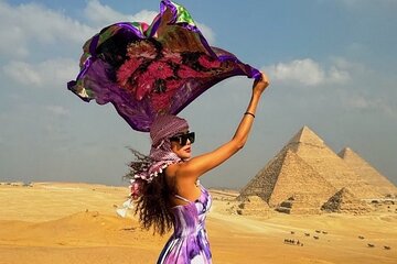 Giza pyramids,Sphinx,ATV,Camel ride, Dinner cruise& shopping tour