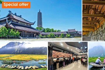 Full Day Trip to Bai Dinh Pagoda to Van Long or Thien Ha Grotto