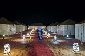Merzouga Desert Experience Camel Ride Private Tent and Bathroom
