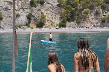 Amalfi coast private boat tour with use of the SUP board