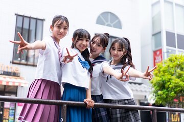 Japanese High School Girl Uniform Rental Near Tokyo Disneyland