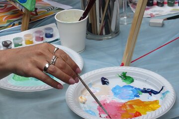 Art worshop with aperitif in Naples