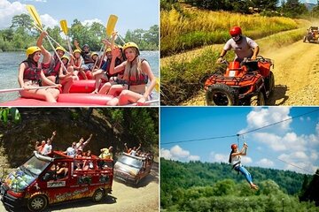 (4 in 1 ) Super Combo : Rafting & Buggy & Jeep & Zipline 