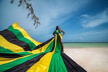 Flying Dress Photoshoot in Montego Bay Jamaica