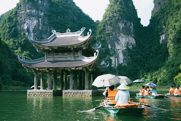 Ninh Binh Day Tour in Hoa Lu Trang An Mua Cave and Cycling